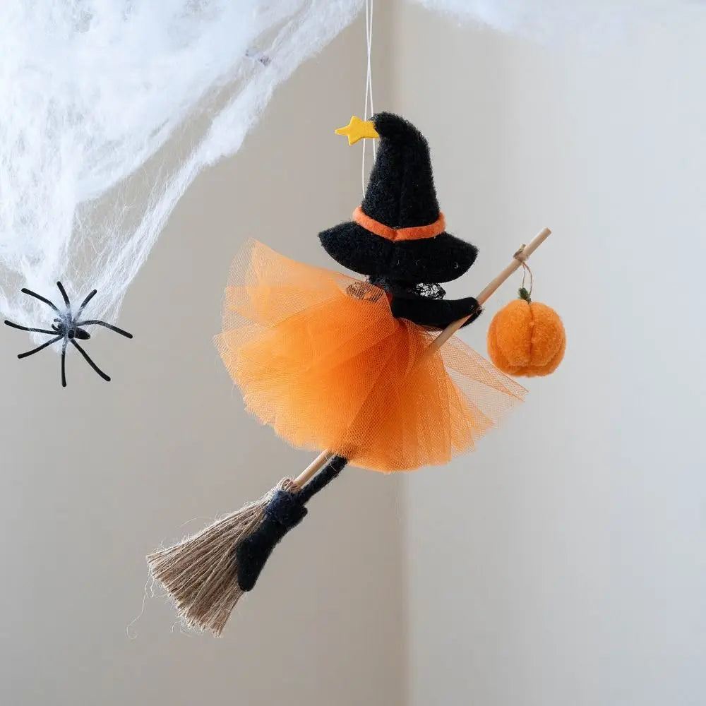 Halloween Hanging Witch Ghost Pumpkin Decorations – 2pc Set