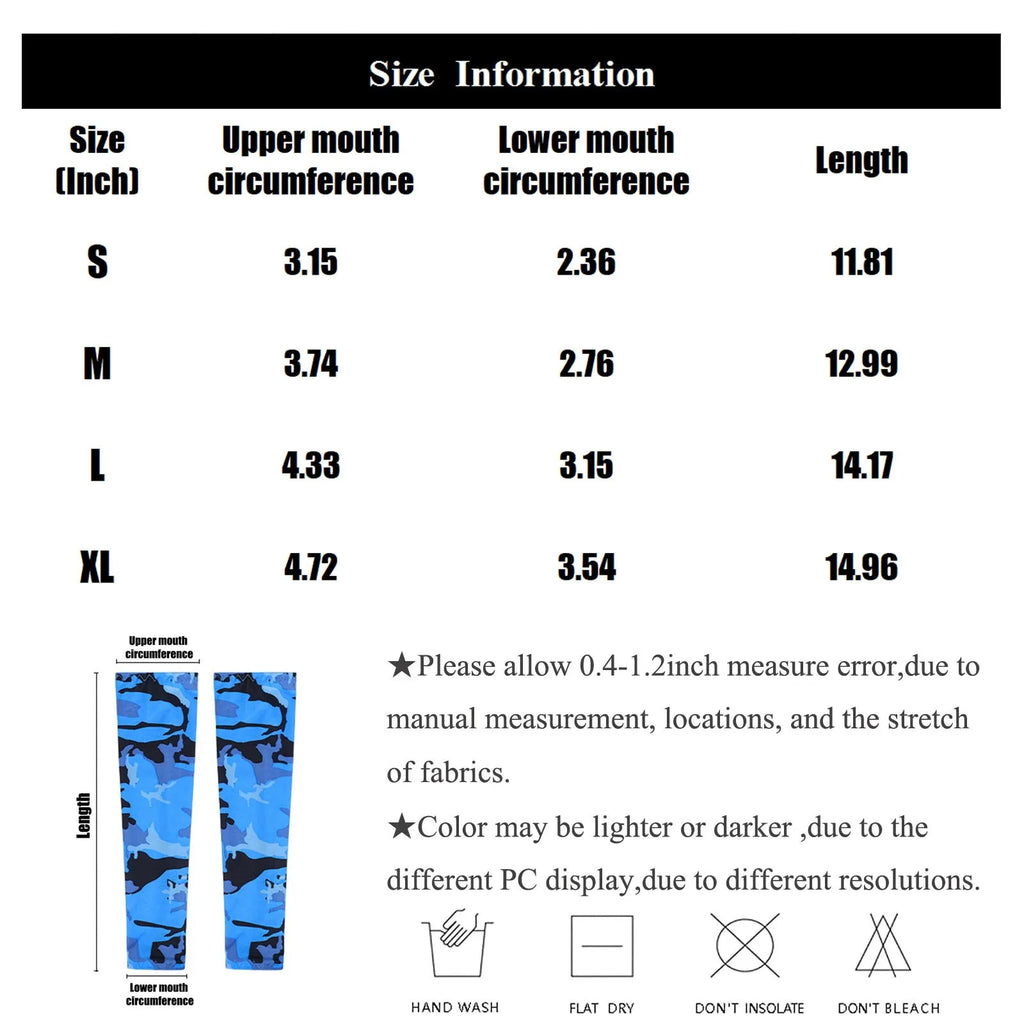 Kids UV Cooling Arm Sleeves for Sports, Cycling & Outdoors