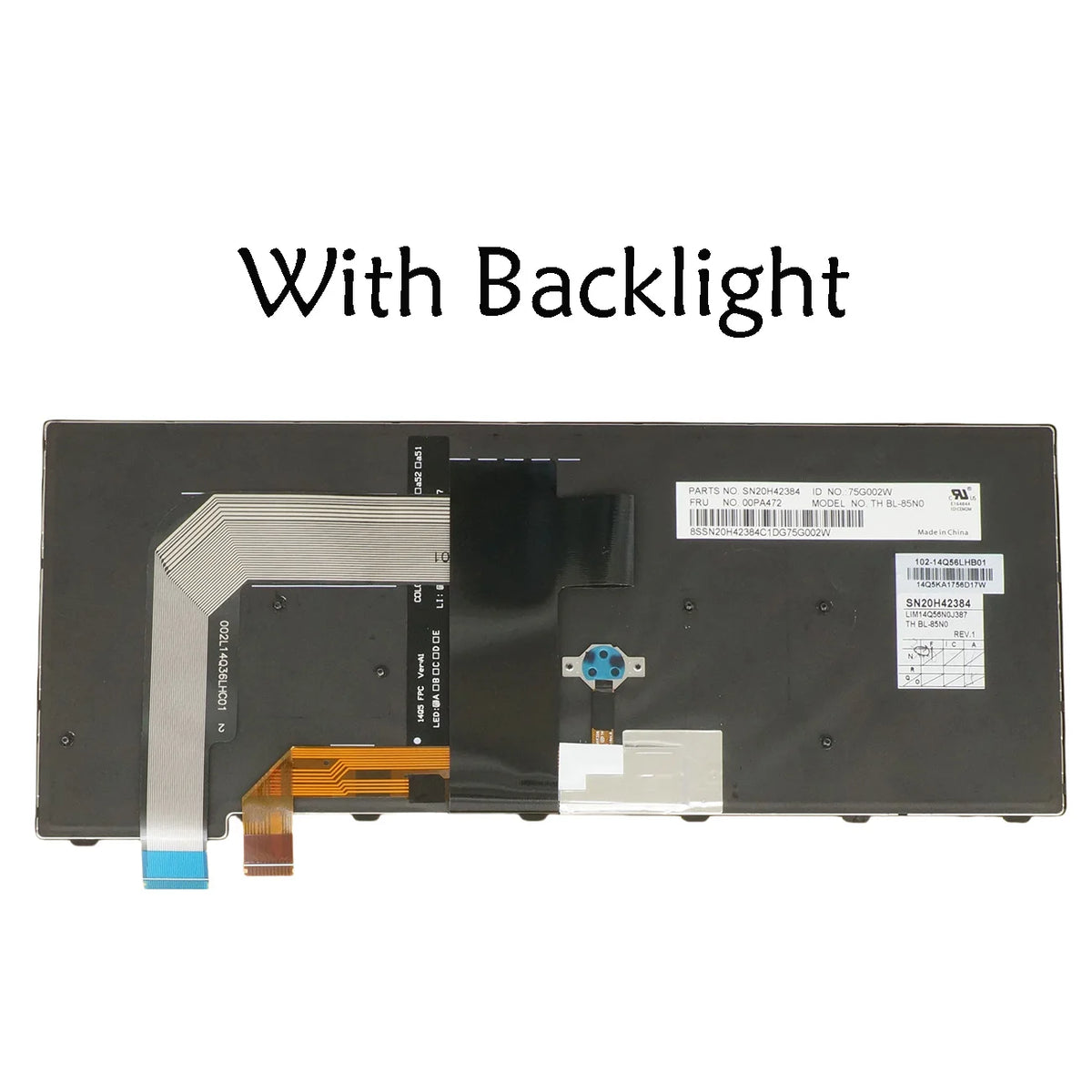 Backlit Keyboard Lenovo ThinkPad 13 Gen 1 & 2 CA/NO/FR AZERTY