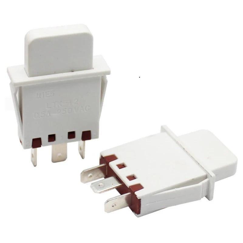 3-Pin NO/NC Button Switch for Refrigerators & Appliances