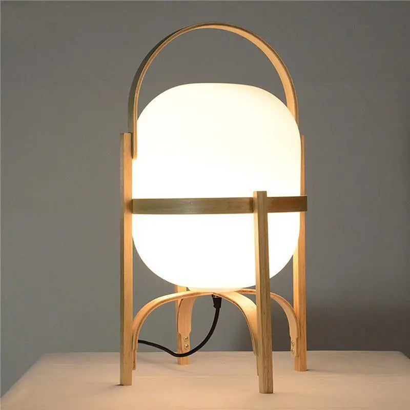 VIBE LED Wood Desk Lamp – Bedside & Study Table Light EU Plug