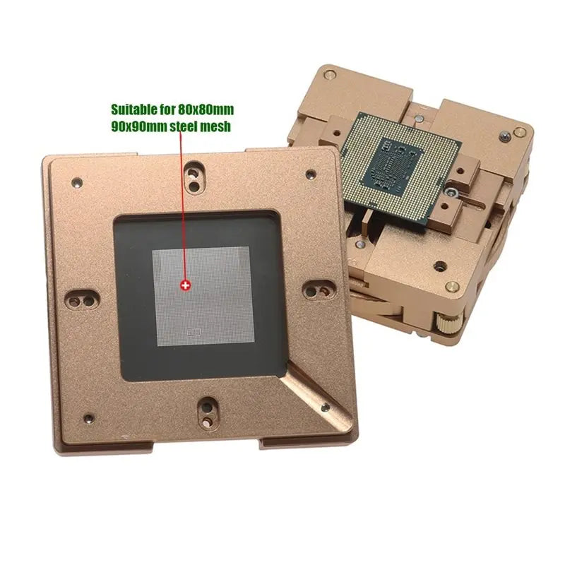 BGA Reballing Station Kit 90x90mm Ball Planting Fixture IC Rework