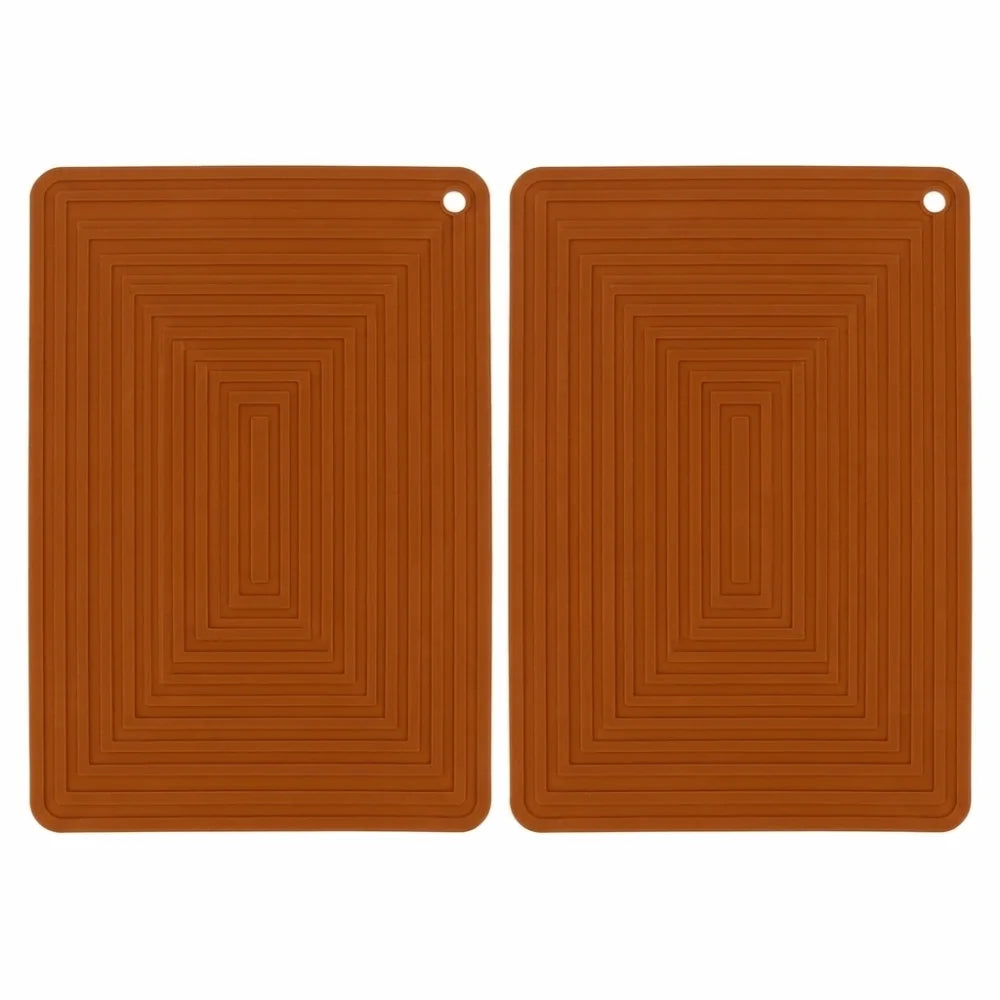 2-Pack Silicone Trivet Mats – Non-Slip Heat Resistant Hot Pot Pads