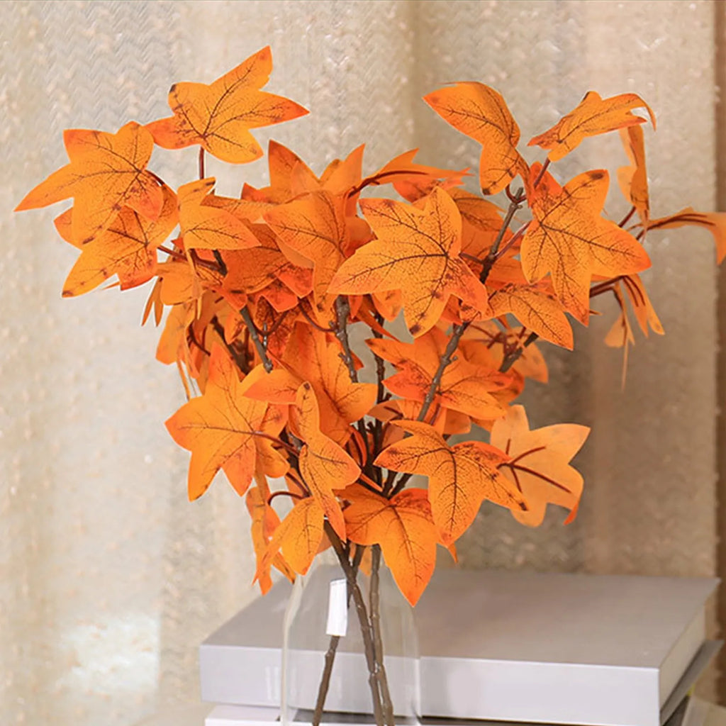 Artificial Maple Leaf Branch – Autumn Wedding & Home Décor