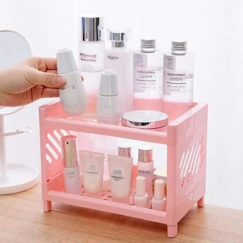 Double Layer Desktop Storage Shelf Organizer | Office & Bath