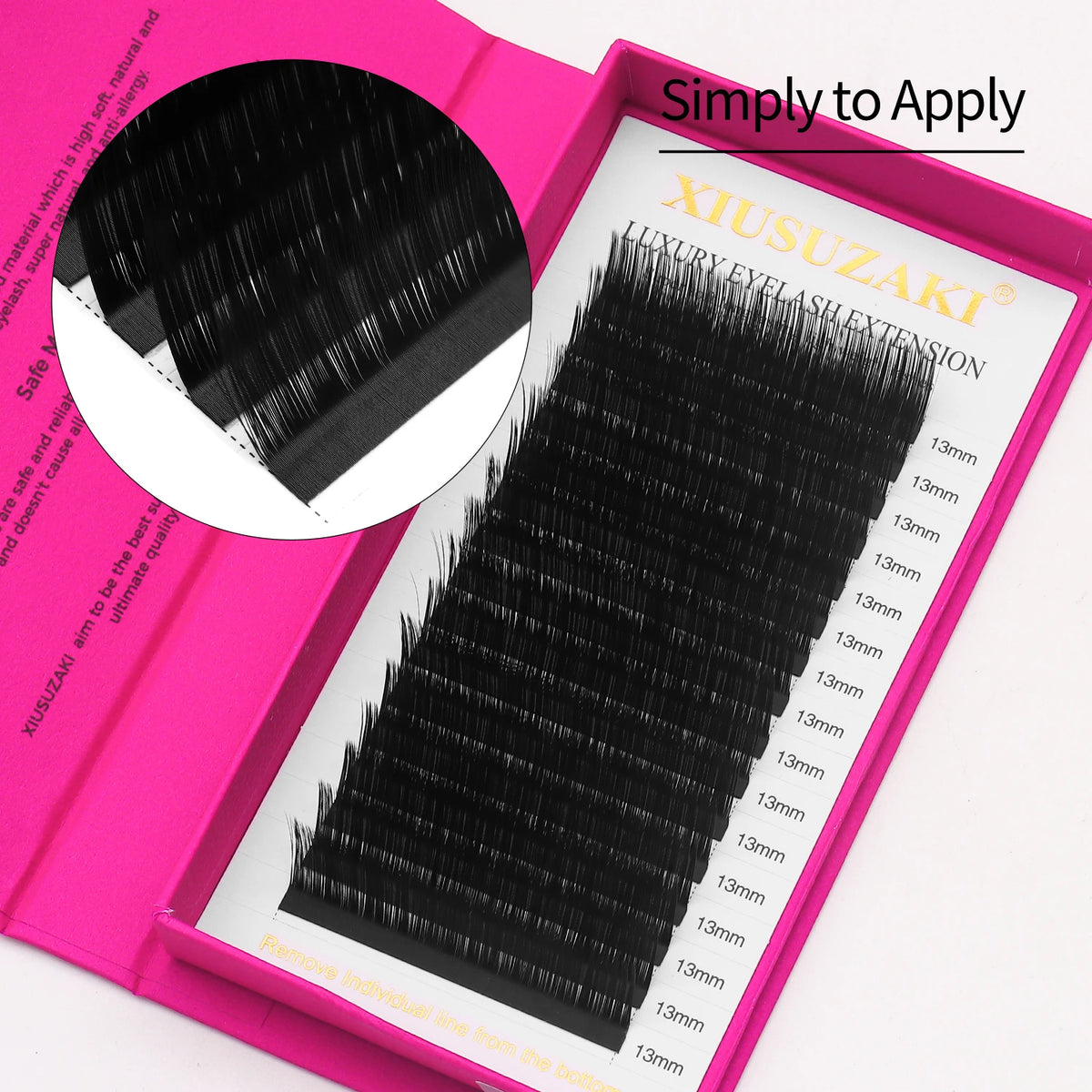 XIUSUZAKI UC/UD Curl Matte Black Individual Lash Extensions