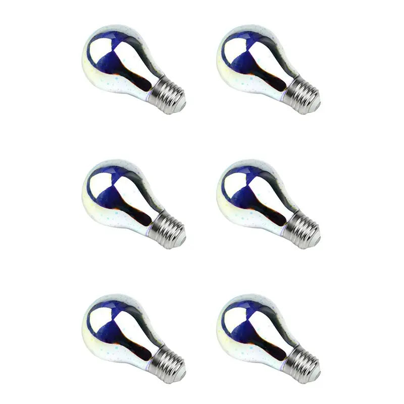 3D Infinity Effect LED Bulb E27 A60 Multicolor Decor – 6 Pack