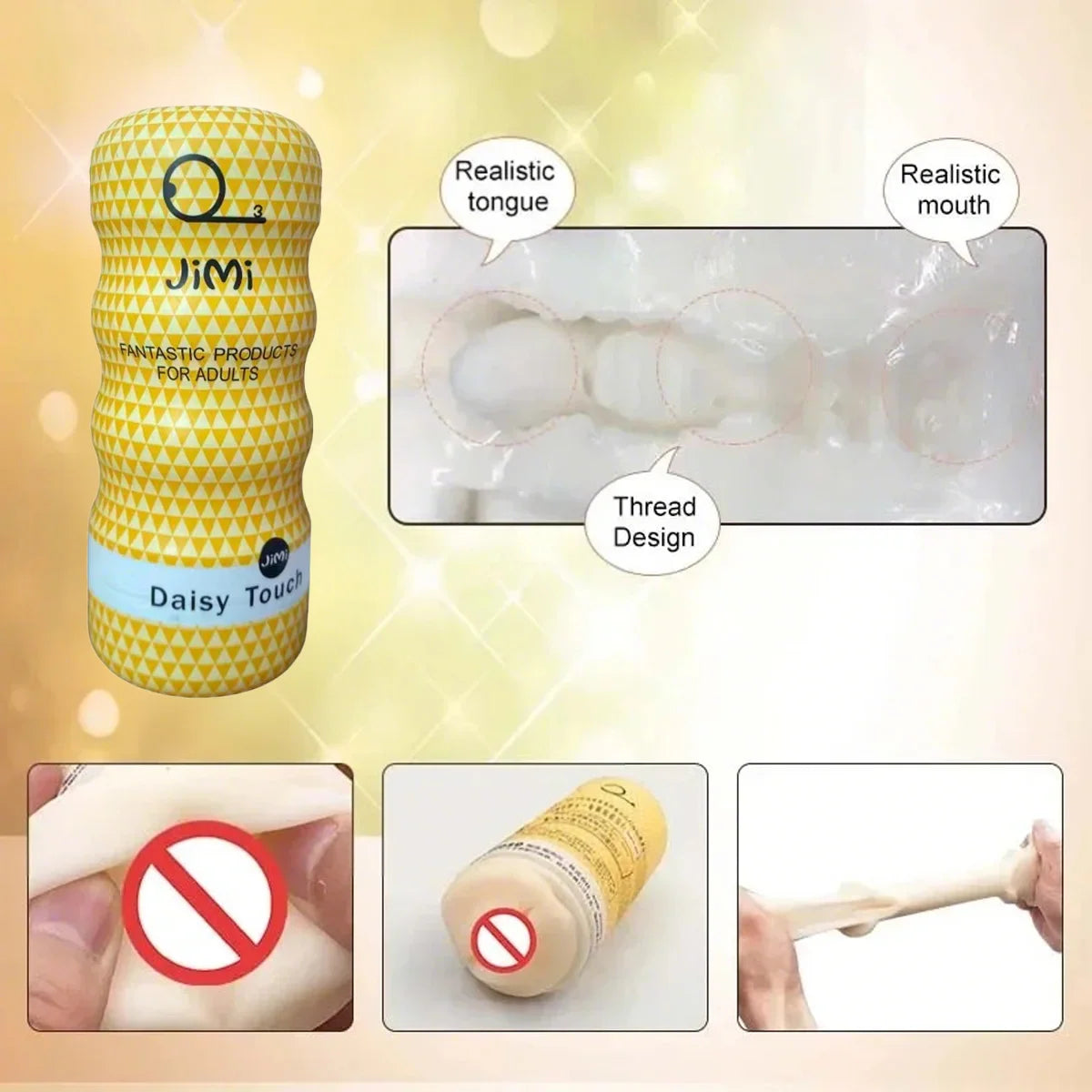Soft Silicone Snail Stroker – Handheld Male Masturbator