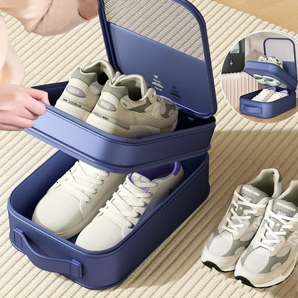 Portable Travel Shoe Bag – 3-Pair Multi-Use Organizer