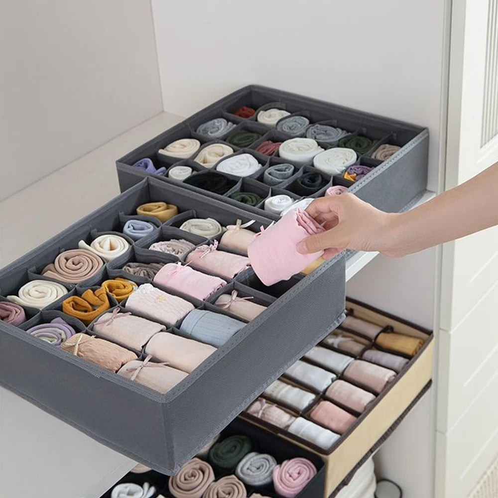 Foldable Underwear Organizer Box – Bra & Socks Drawer Storage