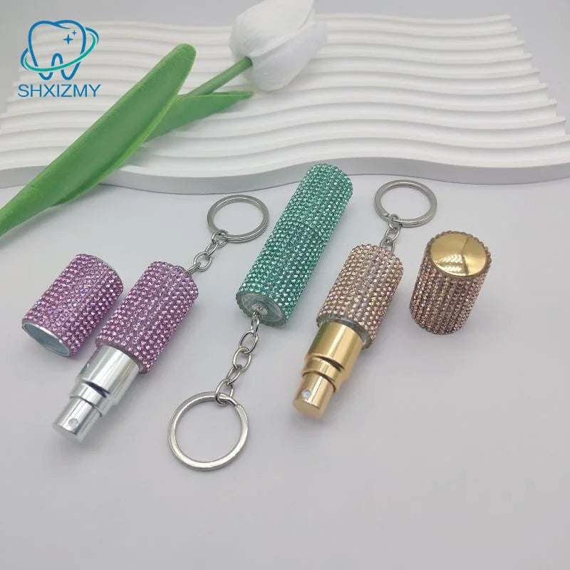 5ml Rhinestone Perfume Spray Keychain – Mini Travel Atomizer