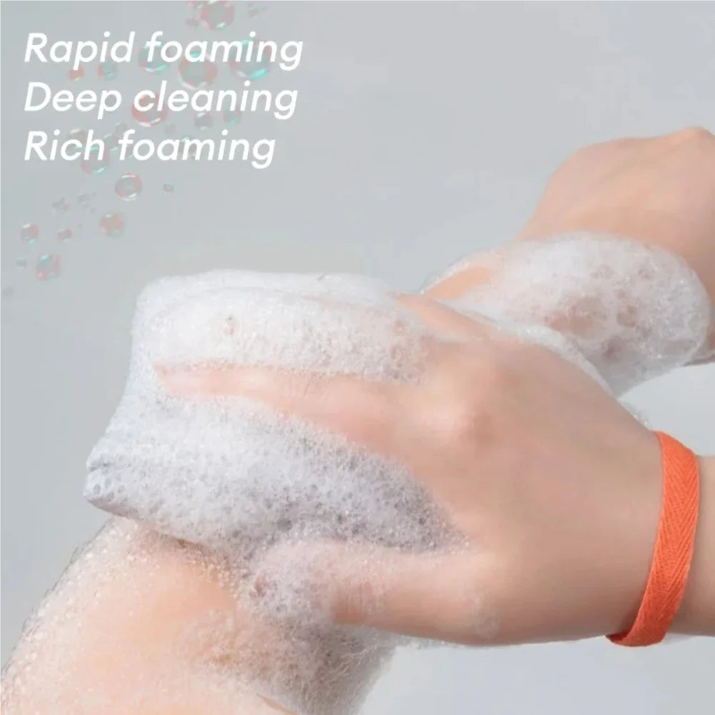 Foaming Soap Mesh Bag – Exfoliating Bath Bubble Maker Pouch