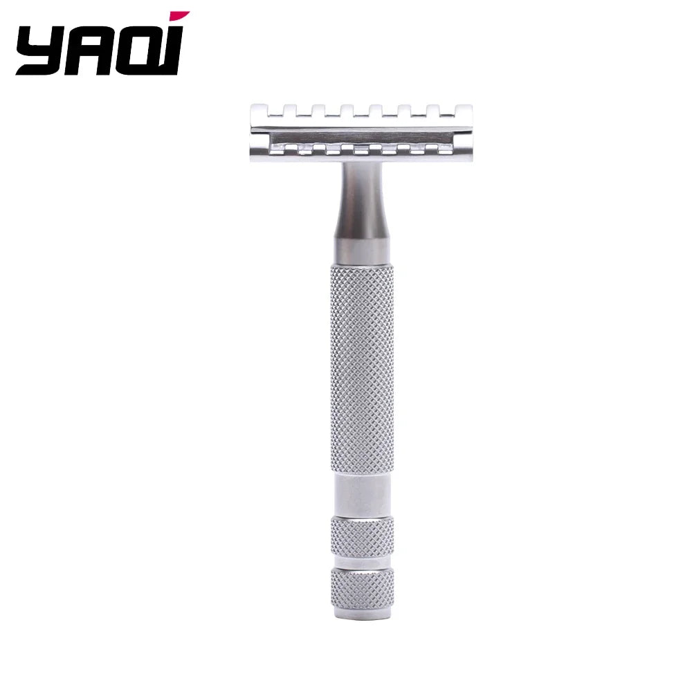 YAQI Knight-Helmet DE Safety Razor – Stainless Steel Handle