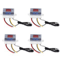 4-Pack 220V Digital LED Temperature Controller 10A Thermostat Switch