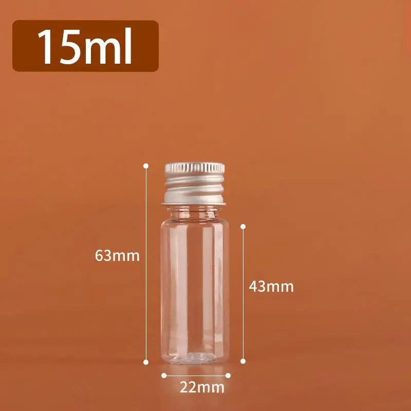 Refillable Travel Cosmetic Bottles | Plastic & Aluminum Cap