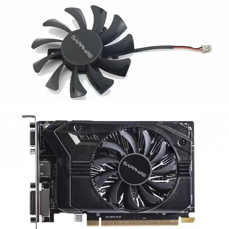 75mm GPU Fan Replacement for Sapphire R7 240 250 350 GA71S2H