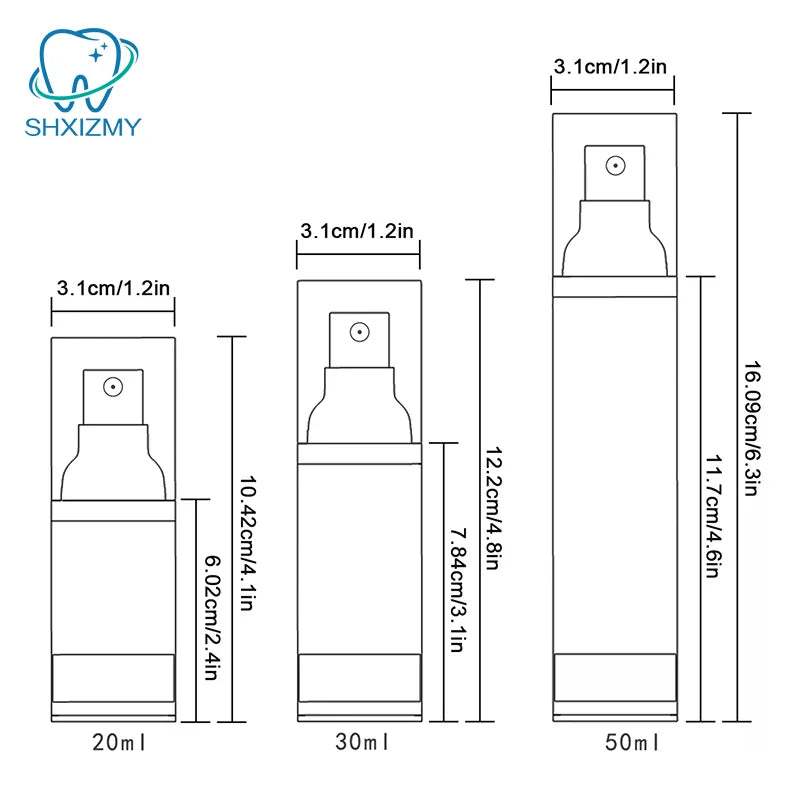 Refillable Airless Vacuum Pump Bottle – Travel Lotion Dispenser