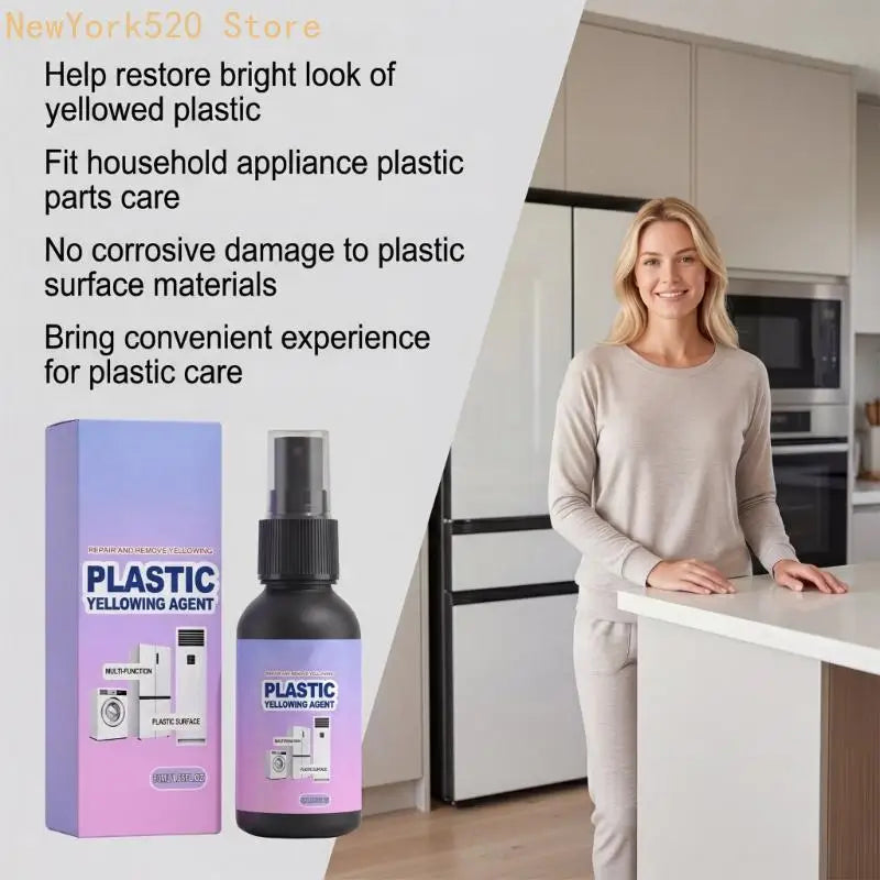 Plastic Brightener Spray – Restore Yellowed Appliances 50ml