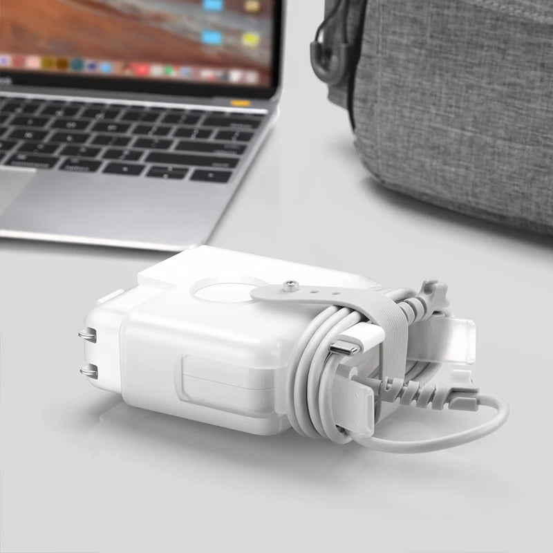 MacBook Charger Cord Winder & Protective Case 12"–16"