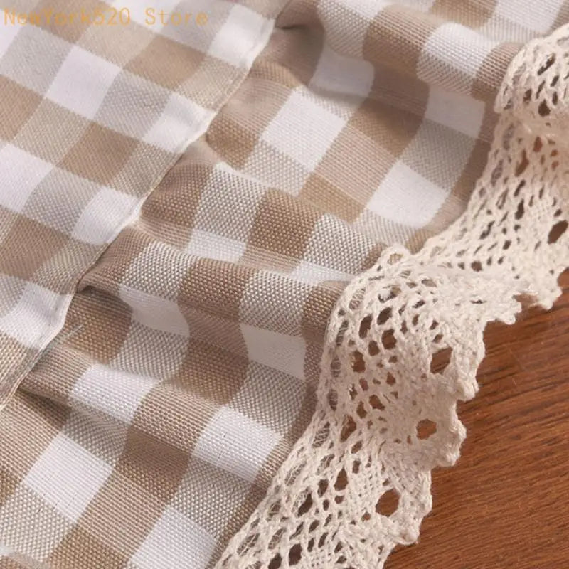 Checkered Ruffled Round Tablecloth – Dining, Cafe & Home Decor