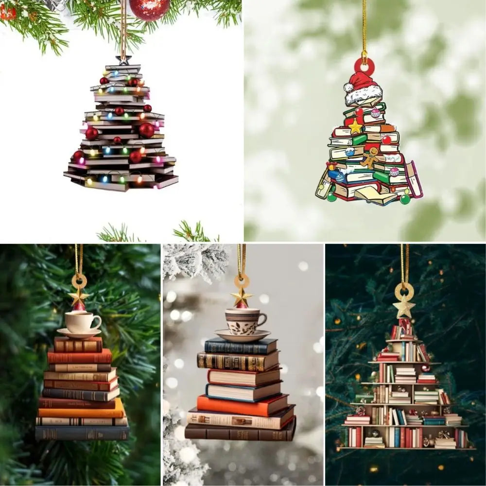 2D Acrylic Christmas Santa Pendant Ornament – Flat Charm Gift