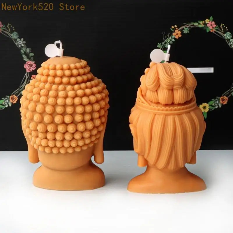 Silicone Buddha Head Mold – Resin & Gypsum DIY Casting