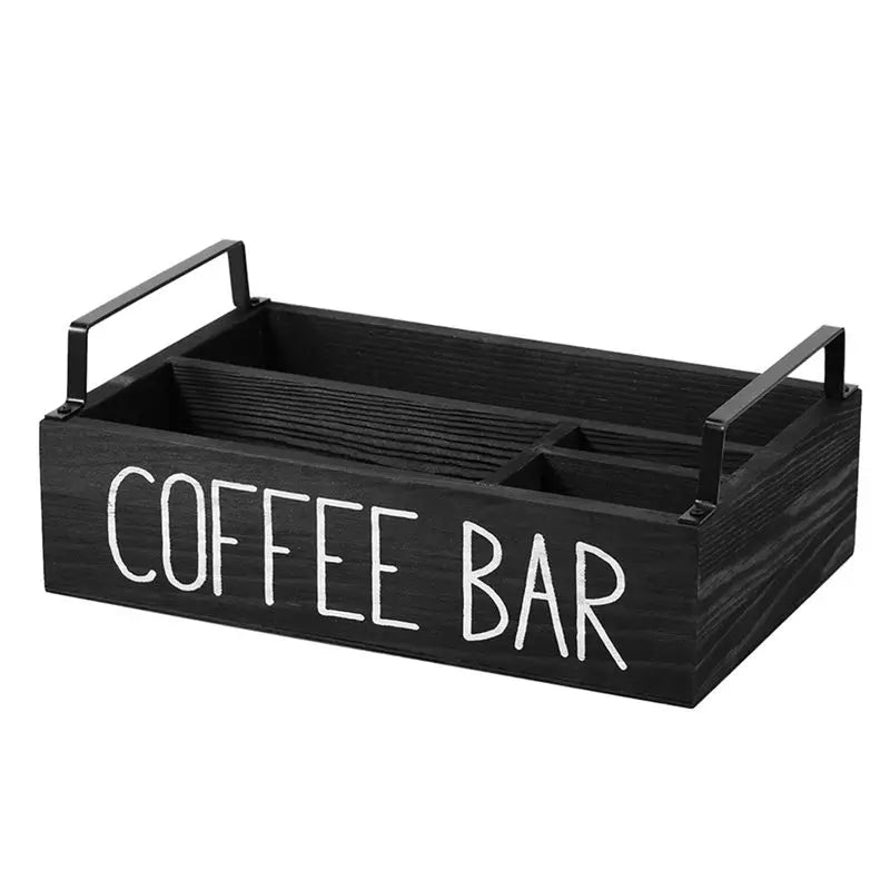 Wooden Coffee Station Organizer & Coffee Pods Holder