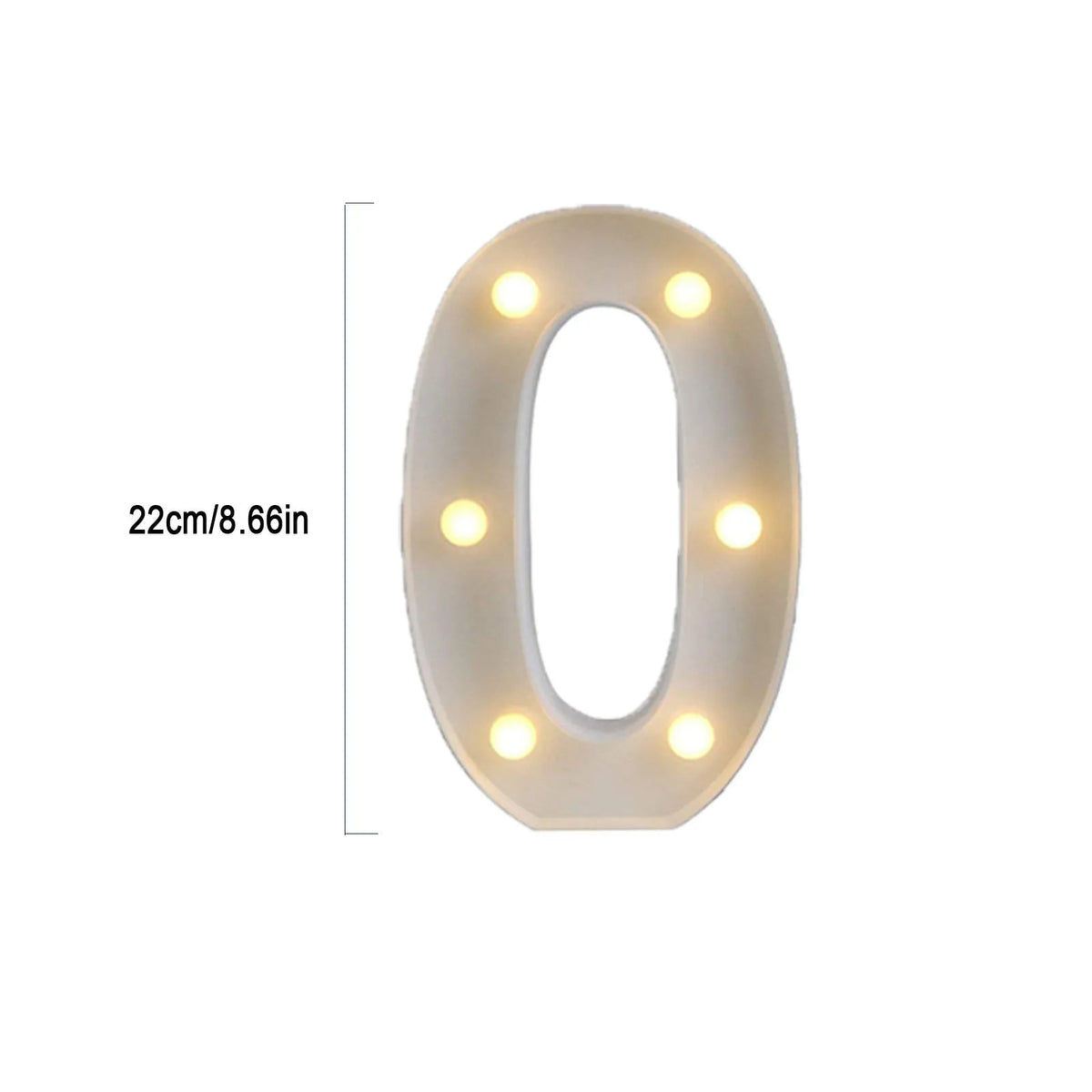 LED Light Up Letter & Number Signs – Battery Party Decor