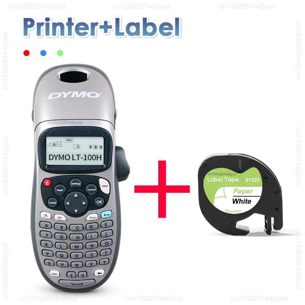 Dymo LetraTag LT-100H Label Maker with Case & 12mm Tape