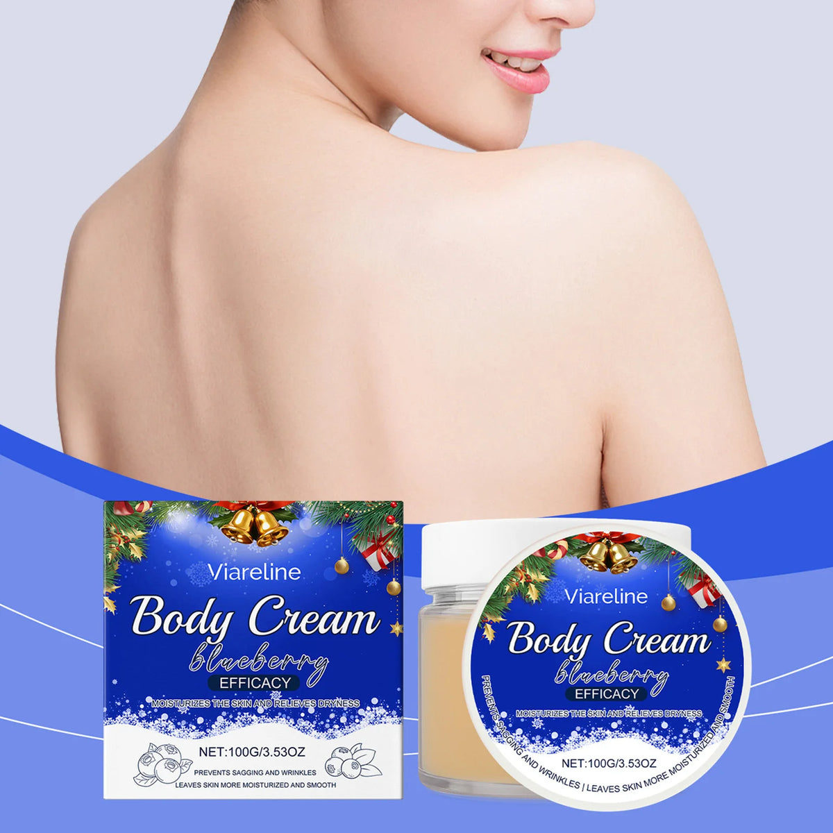 VIBE Blueberry Body Cream – 24Hr Deep Hydration & Soft Skin