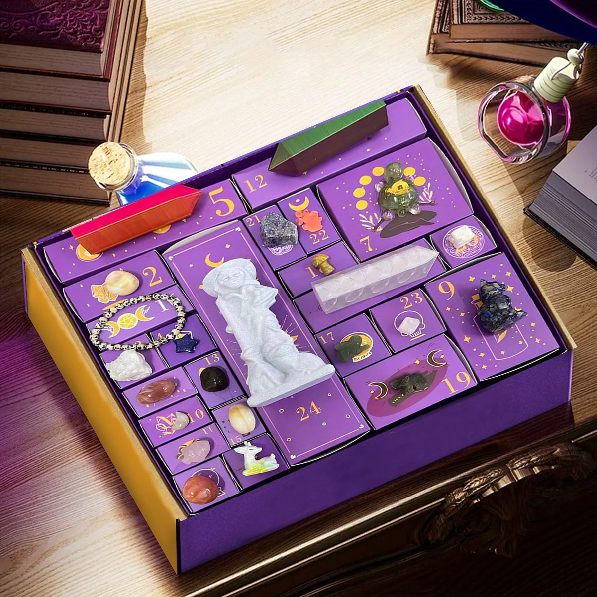 Witchy Crystal Advent Calendar – Halloween Countdown Gift Box