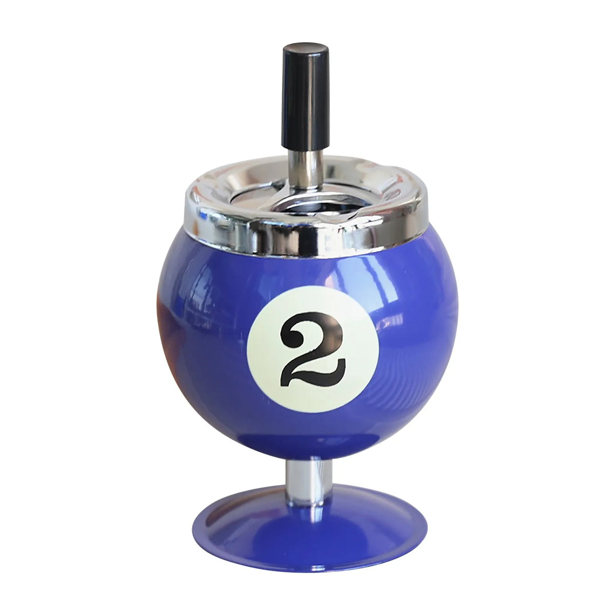 VIBE Billiard Ashtray with Lid – Windproof Metal Cigar Ashtray