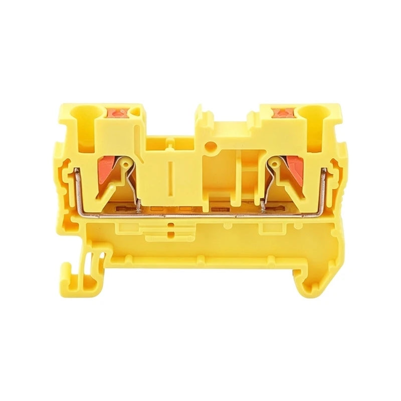 10-Pack PT2.5 DIN Rail Terminal Blocks Push-In Cable Connector