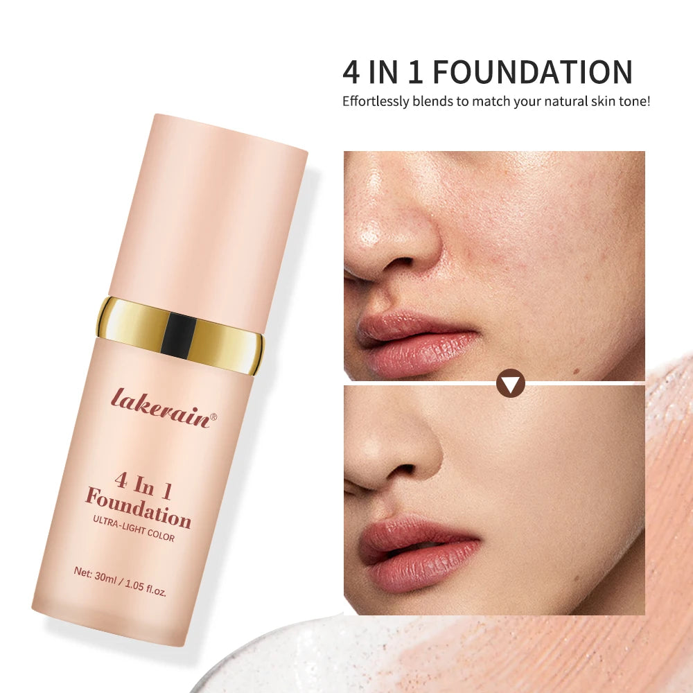 Lakerain 4-in-1 Color Changing Foundation SPF 30 – 30ml