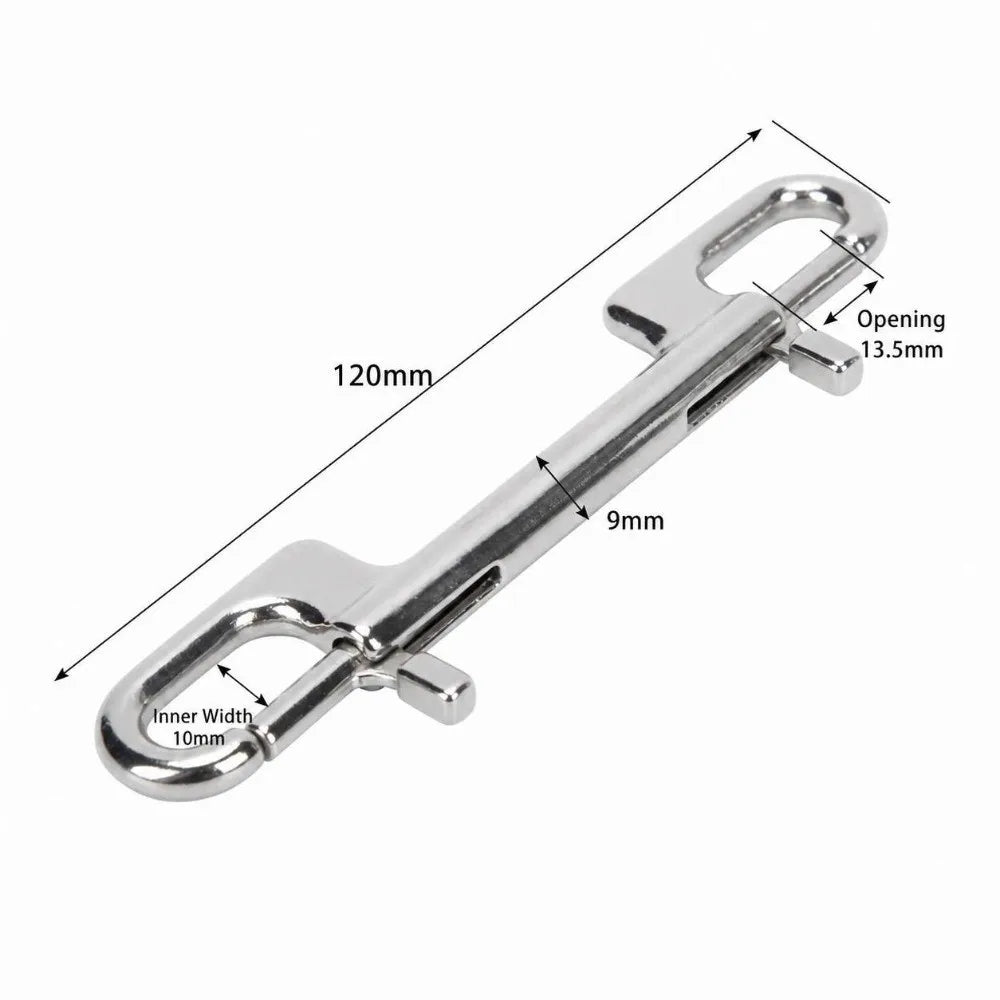 316 Stainless Steel Double Ended Bolt Snap Hook | Diving Clips