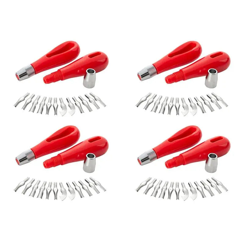 Linoleum Cutter Set – 8 Tools & 24 Blades for Lino Carving