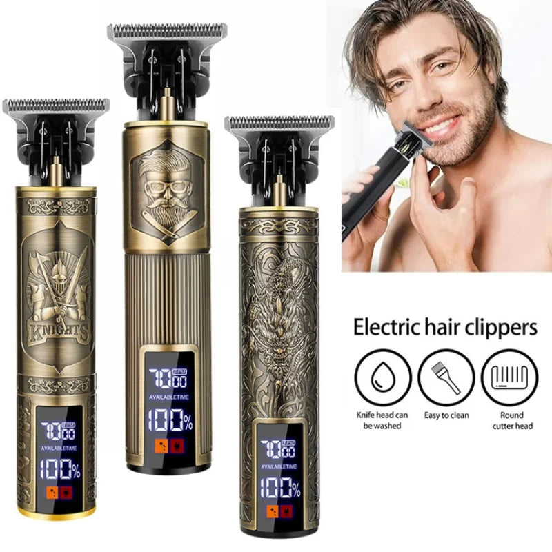 XMSJ Cordless Hair Clipper USB Fast Charging Electric Trimmer