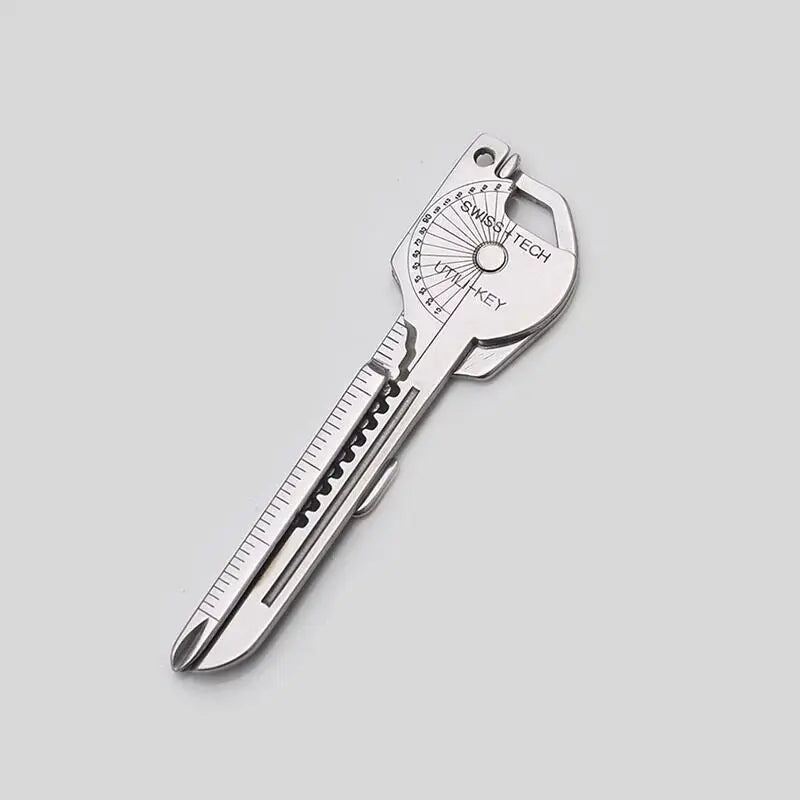 Key-Shape Folding EDC Multi-Tool Keychain Screwdriver