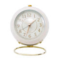 Classic Round Quartz Alarm Clock – Silent Bedside Clock