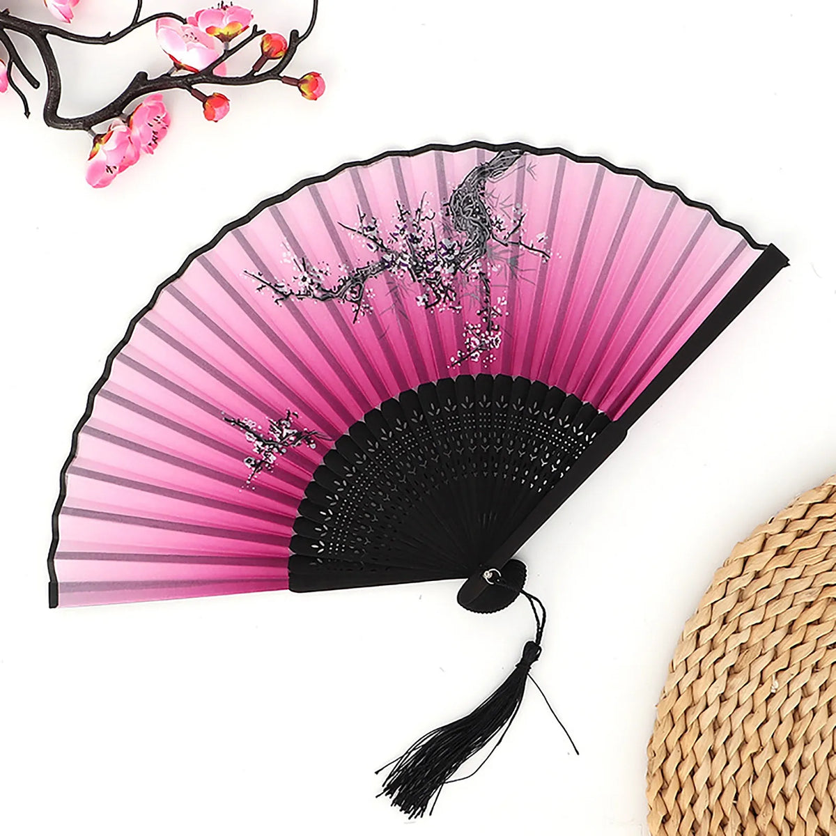 Vintage Folding Hand Fan – Chinese Dance & Home Décor Gift