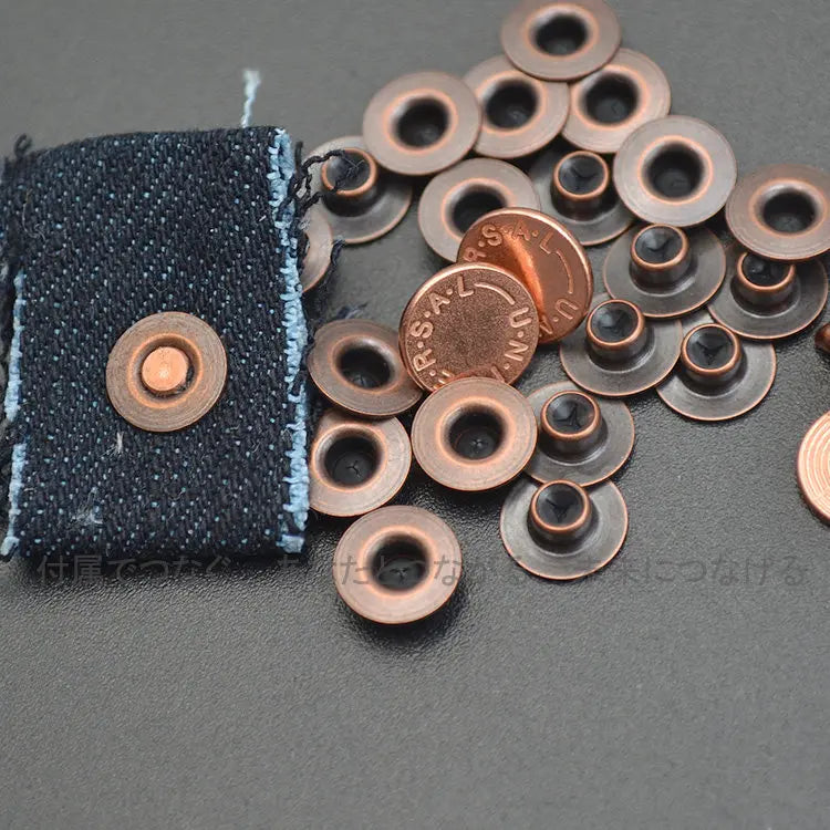 Concealed Pocket Reinforcement Rivets – Brass Red Copper Nails