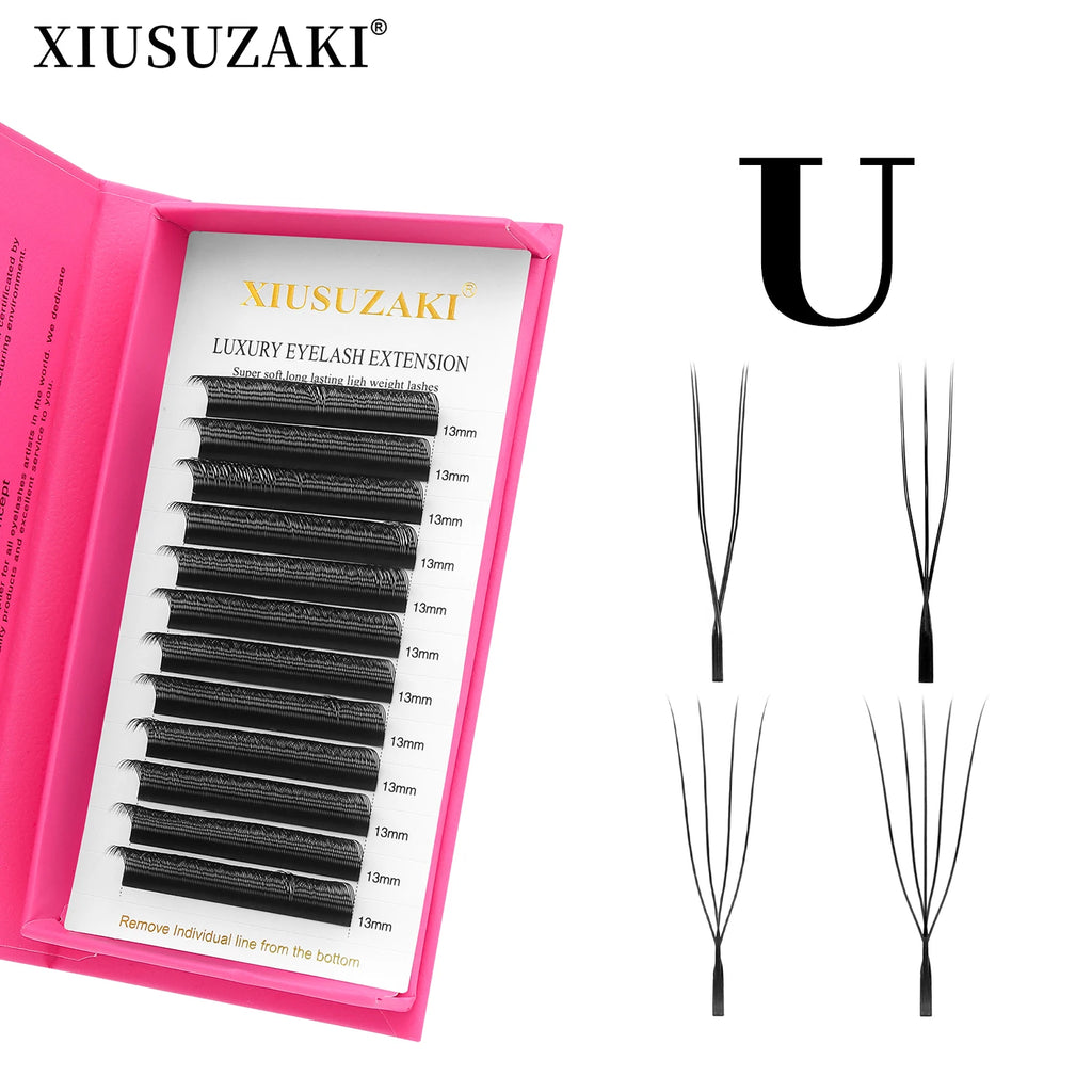 XIUSUZAKI Mink Premade Volume Fans U-Shaped YY Lash Extensions