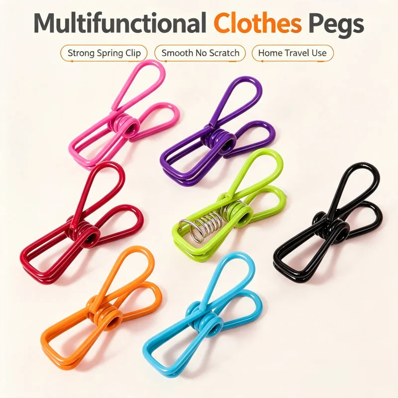 Colorful Windproof Clothespins – Laundry & Utility Clips 10–20pc