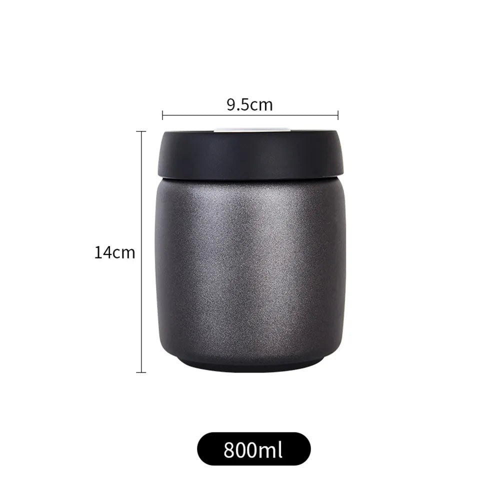 Vacuum Sealed Stainless Steel Coffee Bean Jar 400–1200ml