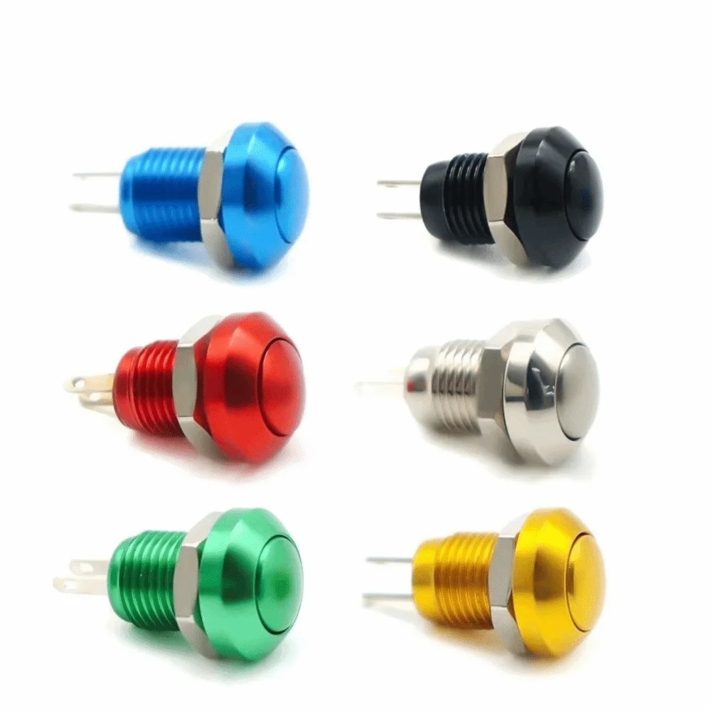 8mm Waterproof Metal Momentary Push Button Switch Self-Reset