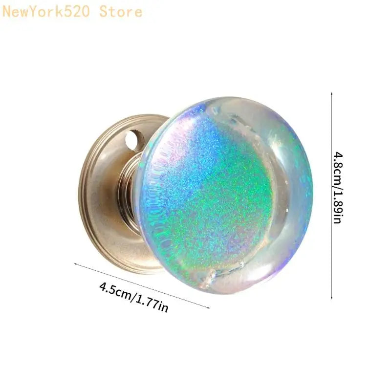 Decorative Resin Crystal Ball Furniture Knob for Cabinets
