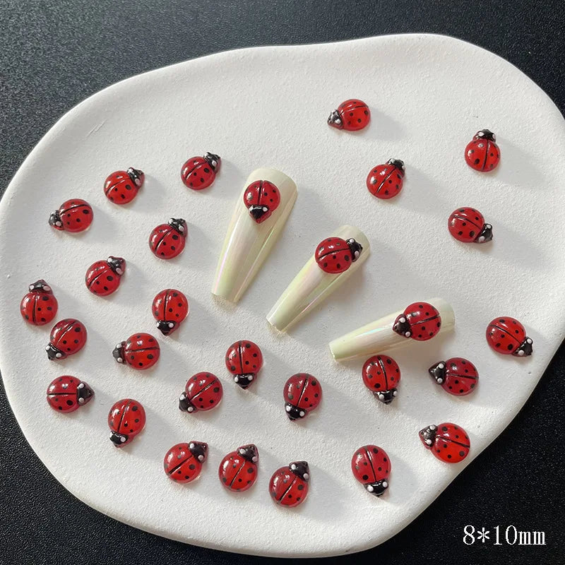 50pcs Kawaii Turtle 3D Flatback Resin Nail Art Charms DIY