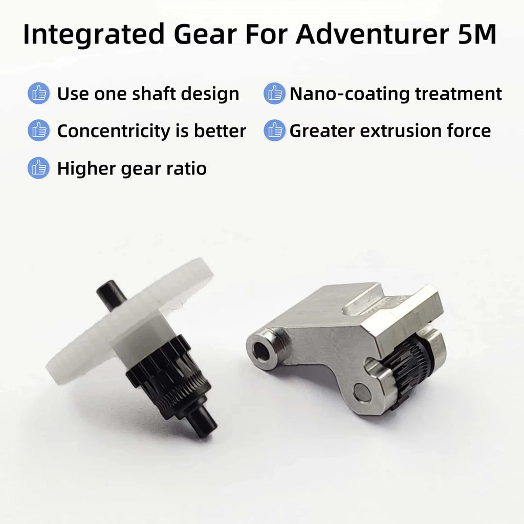 CNC Nanocoated Hardened Extruder Gear Kit – Flashforge AD5M Pro