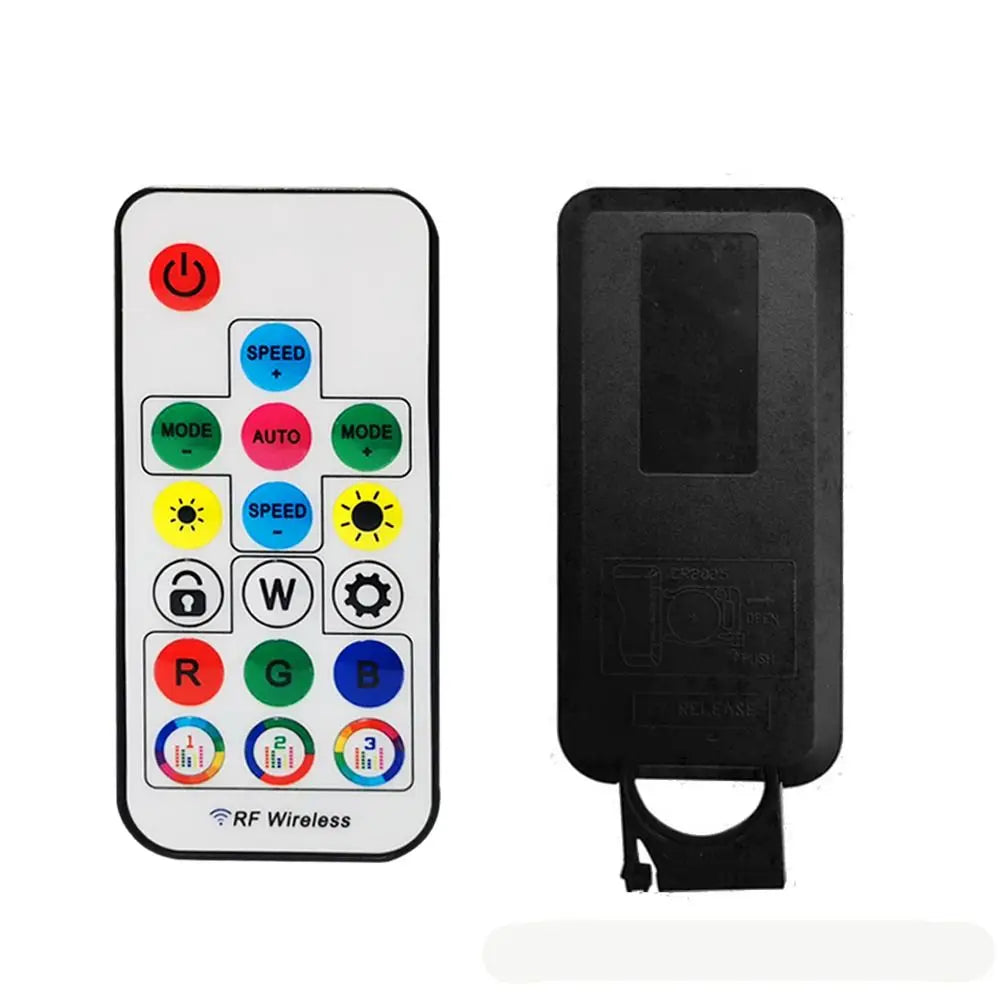 Addressable Music LED Controller 17-Key RF Remote WS2812B RGB