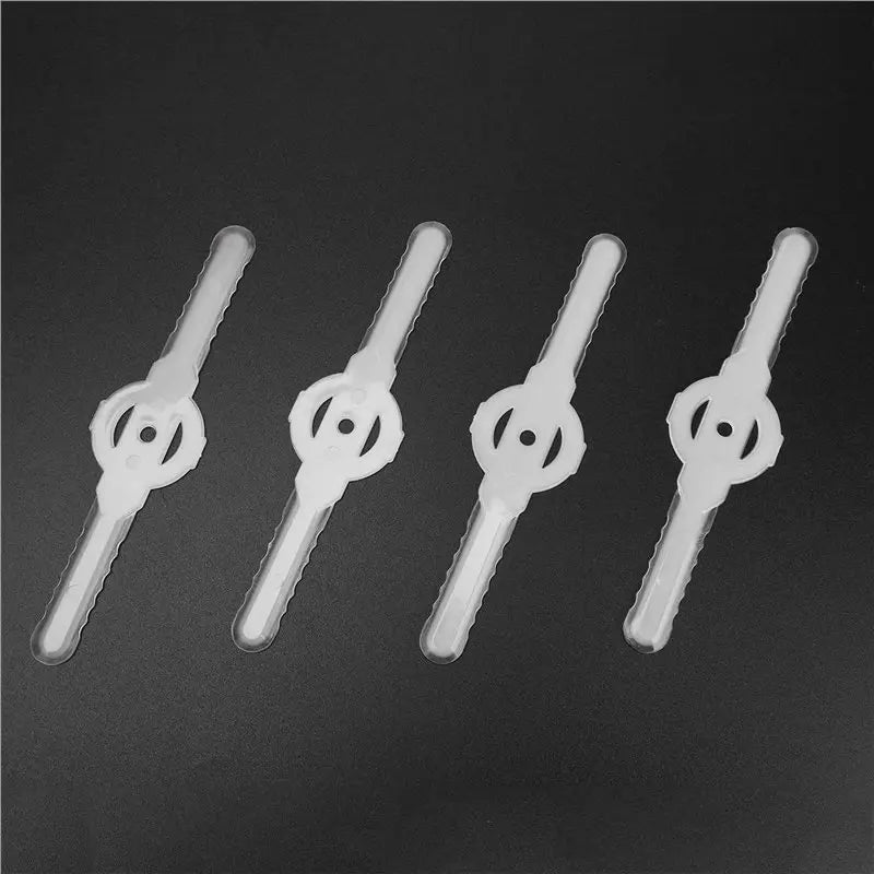 120-Pack Plastic Grass Trimmer Blades for Cordless Lawn Mowers
